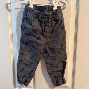 Garanimals Toddler Boys Gray Race Car Jogger Pants Elastic Waist 2T
